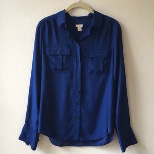 J.Crew Silk Button Up Shirt